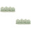 2Pièces Support Brosse Peinture Vert Céramique Élégant Décor Bureau 5