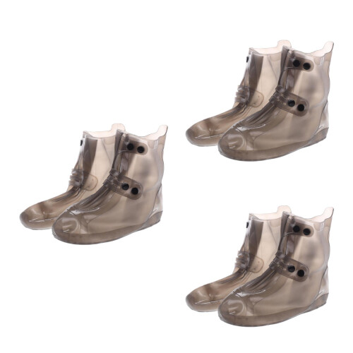 3Paires Surtouts Chaussures Reutilisables Silicone Anti- 2