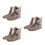 3Paires Surtouts Chaussures Reutilisables Silicone Anti- 4
