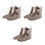 3Paires Surtouts Chaussures Reutilisables Silicone Anti- 5