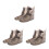 3Paires Surtouts Chaussures Reutilisables Silicone Anti- 7