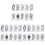 30Sheets Black Full Sleeve Arm Tattoos Waterproof Temporary Stickers 2