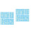 12Pcs Blue Waterproof Decorative Stickers for Festivals 3