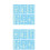 12Pcs Blue Waterproof Decorative Stickers for Festivals 4