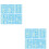 12Pcs Blue Waterproof Decorative Stickers for Festivals 5