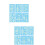 12Pcs Blue Waterproof Decorative Stickers for Festivals 6