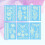 12Pcs Blue Waterproof Decorative Stickers for Festivals 7