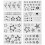 16Sheets Multi DIY Temporary Tattoos Stickers Lightweight Body Decal 8