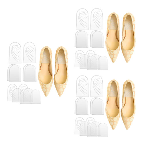 18Paires Inserts Gel Transparent Ajustable Pour Chaussures 1