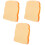 3Pcs Portable Orange Sensory Toys Tpr Simulation Bread Squeeze 2