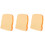 3Pcs Portable Orange Sensory Toys Tpr Simulation Bread Squeeze 3