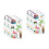 20Sheets Multi Hawaiian Temporary Cartoon Stickers Sweat-Resistant 3