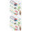 20Sheets Multi Hawaiian Temporary Cartoon Stickers Sweat-Resistant 4