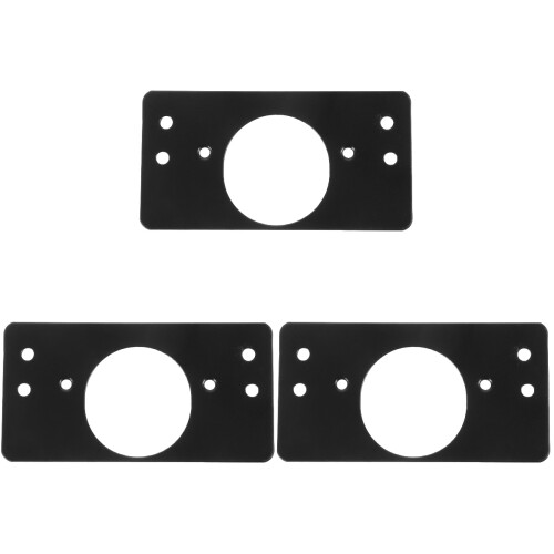 6Pièces Plaques Réparatrices Charnière Noir Acier Résistant 1