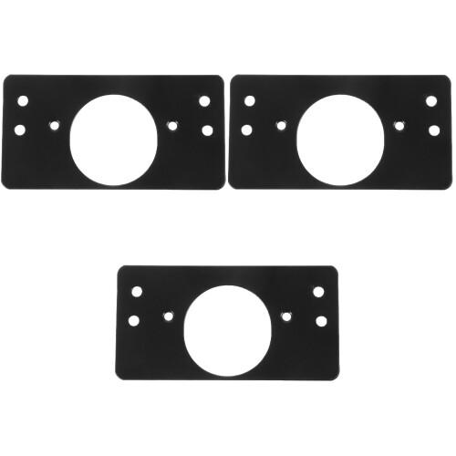 6Pièces Plaques Réparatrices Charnière Noir Acier Résistant 2
