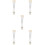 5Pcs White Cocktail Muddler Easy Grip Ice Crushing Stick 7