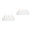 2Pcs Transparent Divided Snack Tray Multicompartment Pet Pc for Home 3