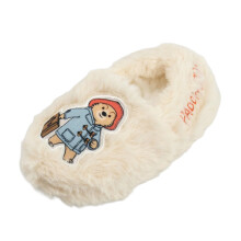 (6 UK Child, Beige) Paddington Bear Childrens/Kids Slippers