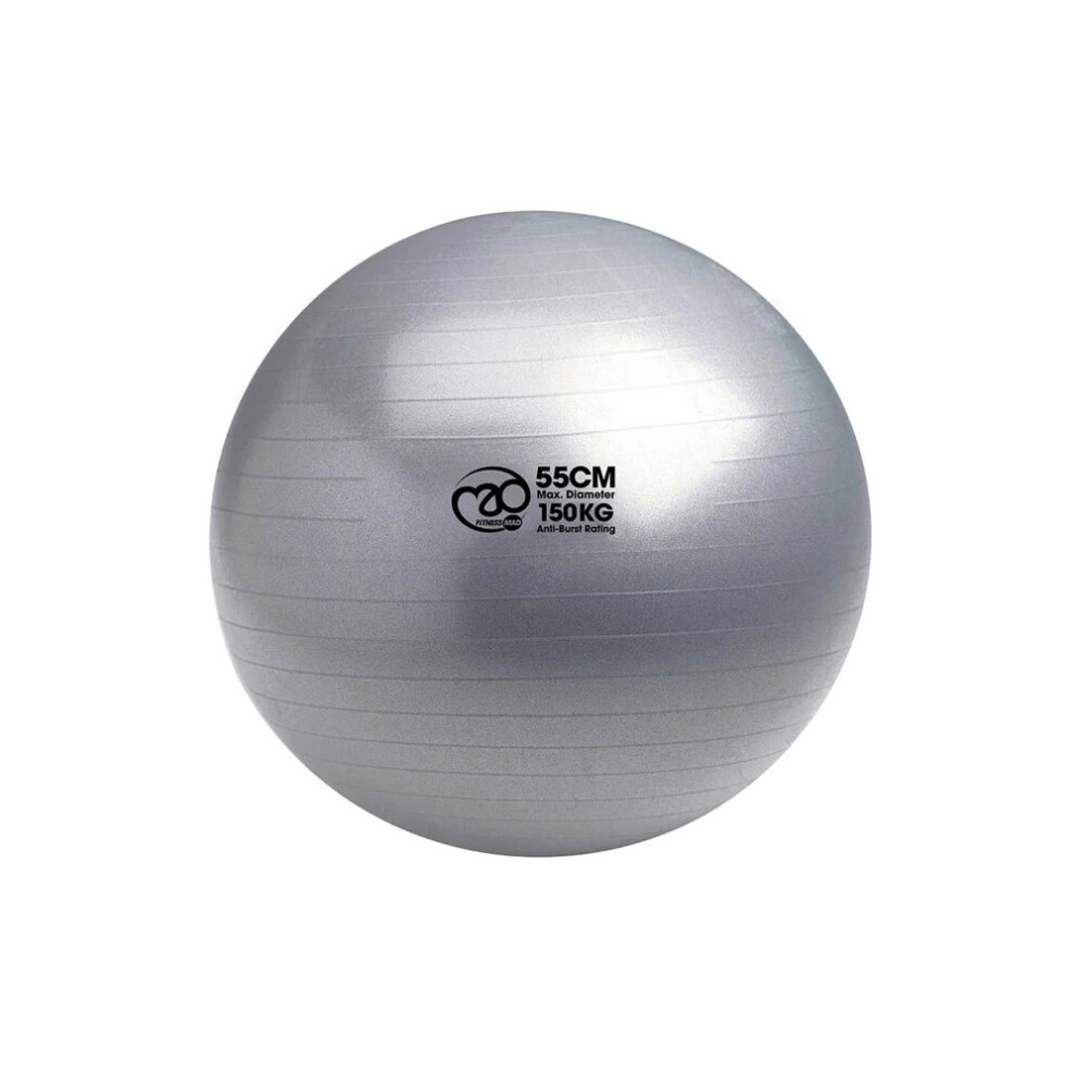 Fitness Mad (65Cm, ) Anti-Burst Swiss Ball Silver