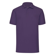 (S, Purple) Fruit of the Loom Mens 65/35 Polo Shirt