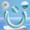 Inflatable Pool Float PVC Swimming Pool Rafts Float Rings-Pink 2