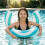 Inflatable Pool Float PVC Swimming Pool Rafts Float Rings-Pink 6