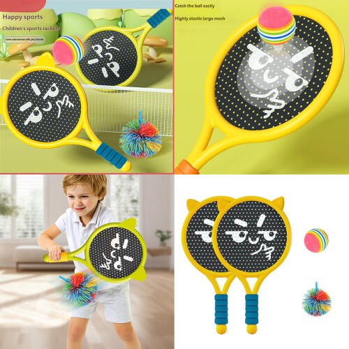 Leichte Badmintonschläger für Kinder,-blau rosa 2