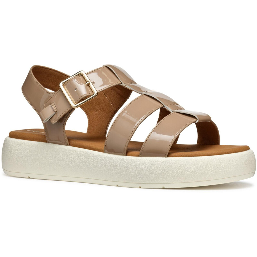 Geox (7 Uk, Caramel) Womens/Ladies D Camalei Sandals Brown,Multicoloured
