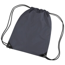 (One Size, Graphite) Bagbase Premium Gymsac Water Resistant Bag (11 Litres) (Pack Of 2)