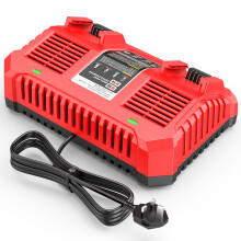 Dual Battery Charger for Milwaukee 6A Lithium Charger to Charge 14.4V-18V XC Battery 48-59-1890 48-59-1812 48-11-1850 48-11-1820 48-11-1835 48-59-1802