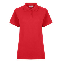 (30 UK - 32 UK, Red) Absolute Apparel Womens/Ladies Elegant Fitted Polo