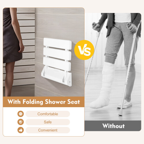 Folding Shower Seat Wall chair 2