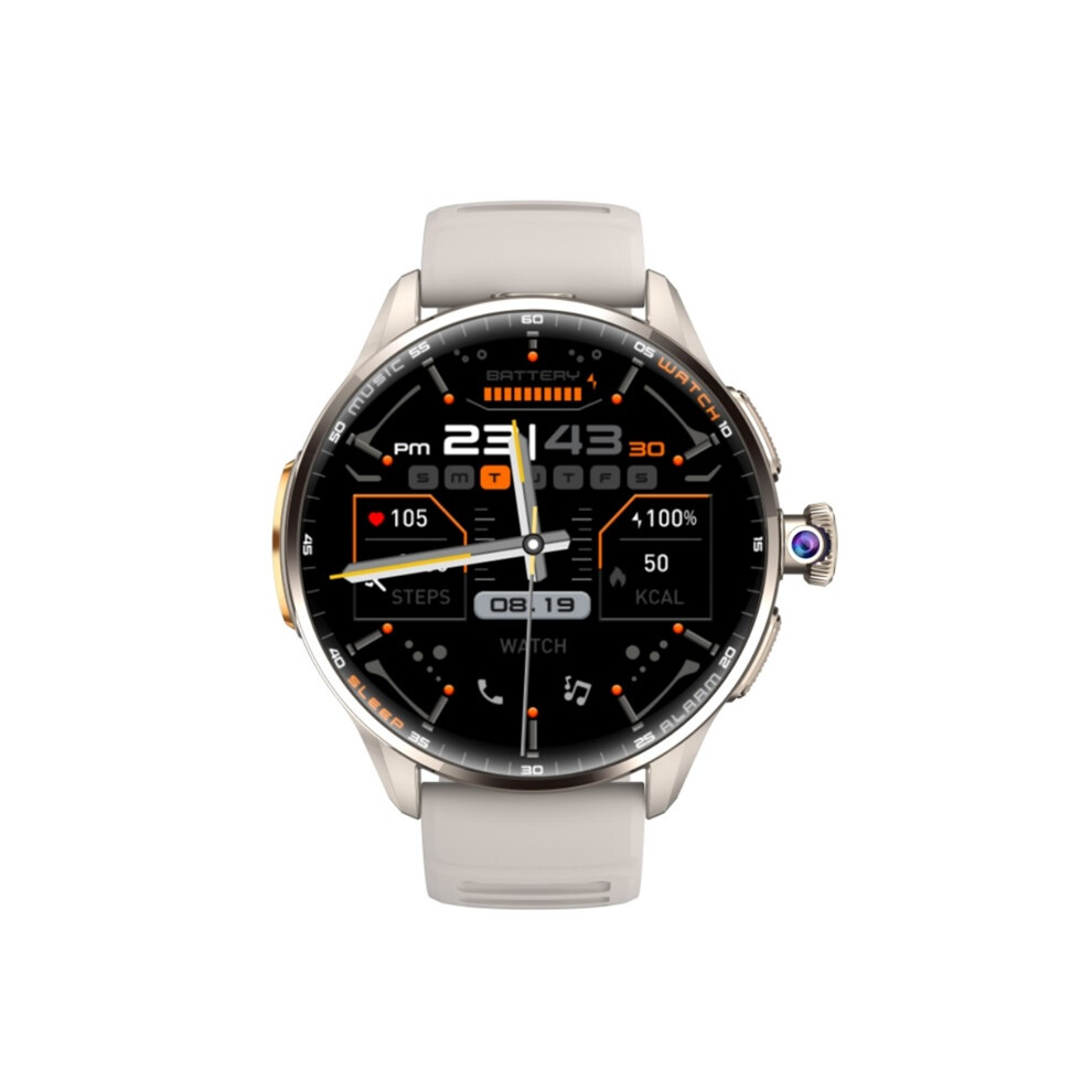 (Silver) Smart Watch 4G/5G Full Network 1.6ÂÂAmoled Large Battery 190 Rotating Camera Google Play Wifi Gps Smartwatch Silver 6900890401595