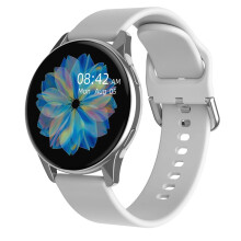 (Siliver) Smart Watch Full Round Smartwatch Men Bluetooth Call Smart Watch Women Fitness Bracelets DIY Faces IOS Android Phone