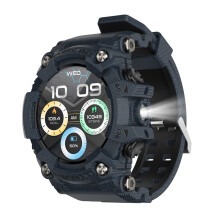 (Blue) Smartwatch Bluetooth Talking Compass air pressure Multi Sport Smart watch for ios Android