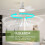 3 Speeds E27 LED Ceiling Fan Light Mount Dimmable With Remote Control 6