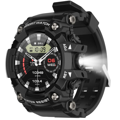 (black) Smartwatch Bluetooth Talking  Compass air pressure Multi Sport Smart watch for ios Android
