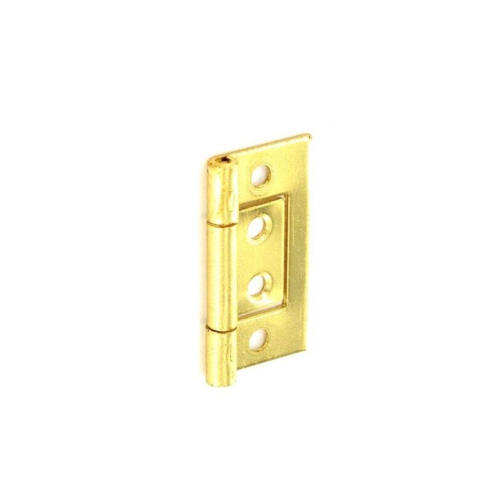 (75Mm, Gold) Securit Brass Plated Flush Hinge (Pack Of 2) 5063107481511
