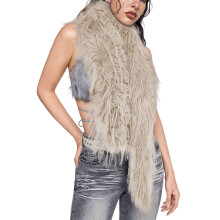 Premium Shawl Neck Warmer Foldable Scarf For Outdoor-Beige