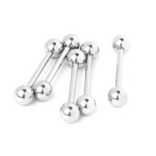 10pcs 316L Stainless steel Nipple Shield Barbell Ring Bar Body Piercing 14G