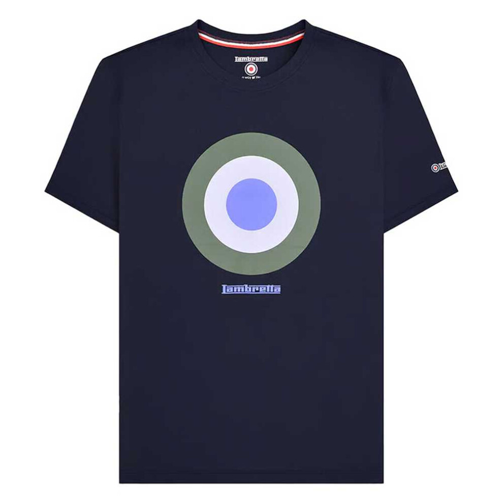 Lambretta (4Xl, Navy) Mens Target T-Shirt