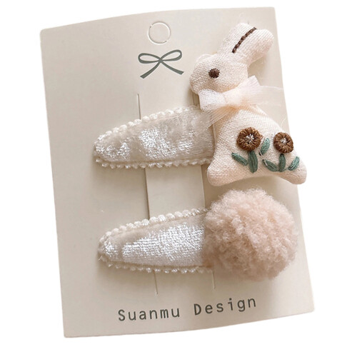 1 Paar kindersichere Haar-Accessoires, niedliche-D