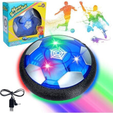 Ballon de football gonflable pour enfants avec lumiÚre LED, jeu de football d'extérieur, cadeau d'anniversaire/Noël, 18,5 cm