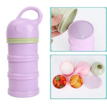 Distributeur de lait en poudre pour nourrissons, portable, étanche, à 3 compartiments, pour aliments pour bébés, collations, conservation,