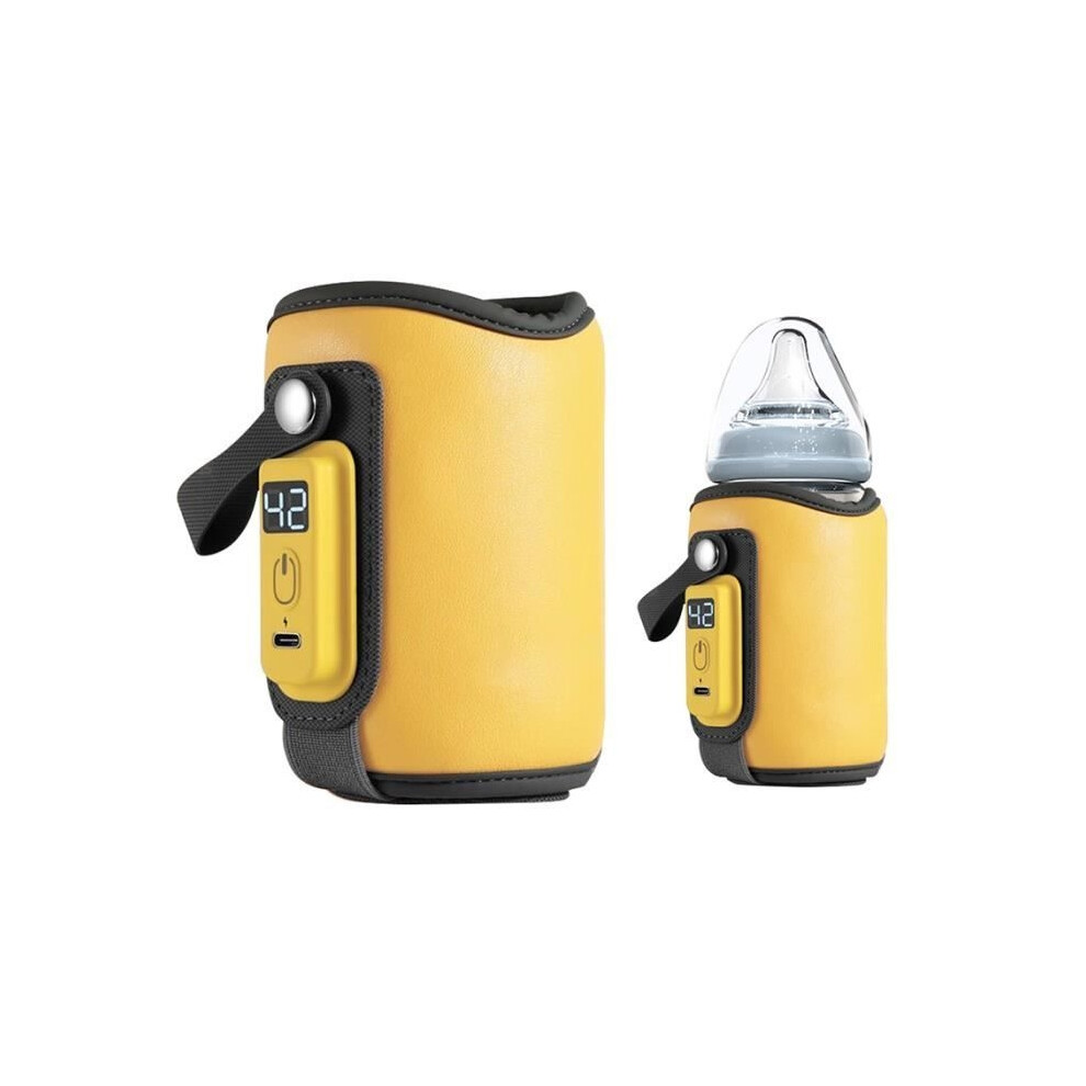 Usb Portable Baby Bottle Warmer - Ysinobear - Intelligent Temperature Control - Yellow Aihontai