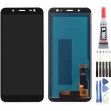 Complete LCD Touch Screen - BLACK For Samsung Galaxy J6 J600 2018 + Tool Kit + B7000 Adhesive