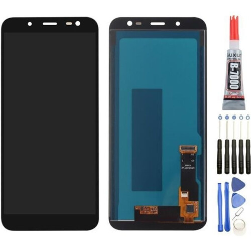 Οθόνη LCD αφής - ΜΑΥΡΗ για Samsung Galaxy J6 J600 2018 + Κιτ εργαλείων + Αυτοκόλλητο B7000
