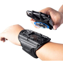 Support de téléphone pour bracelet de course, rotation à 360 et brassard de sport amovible avec anneau porte-clés pour iPhone