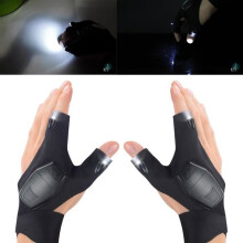 LED-vishandschoenen voor buiten, verlichte sporthandschoenen, LED-nachtlampje/zaklamp handschoenen voor vissen, fietsen en kamperen in