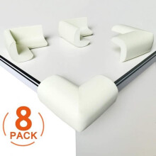 [Set of 8] Soft Foam Table Corner Protectors, Baby Safety Corner Guards, Right Angle Anti-Shock Corner Protectors